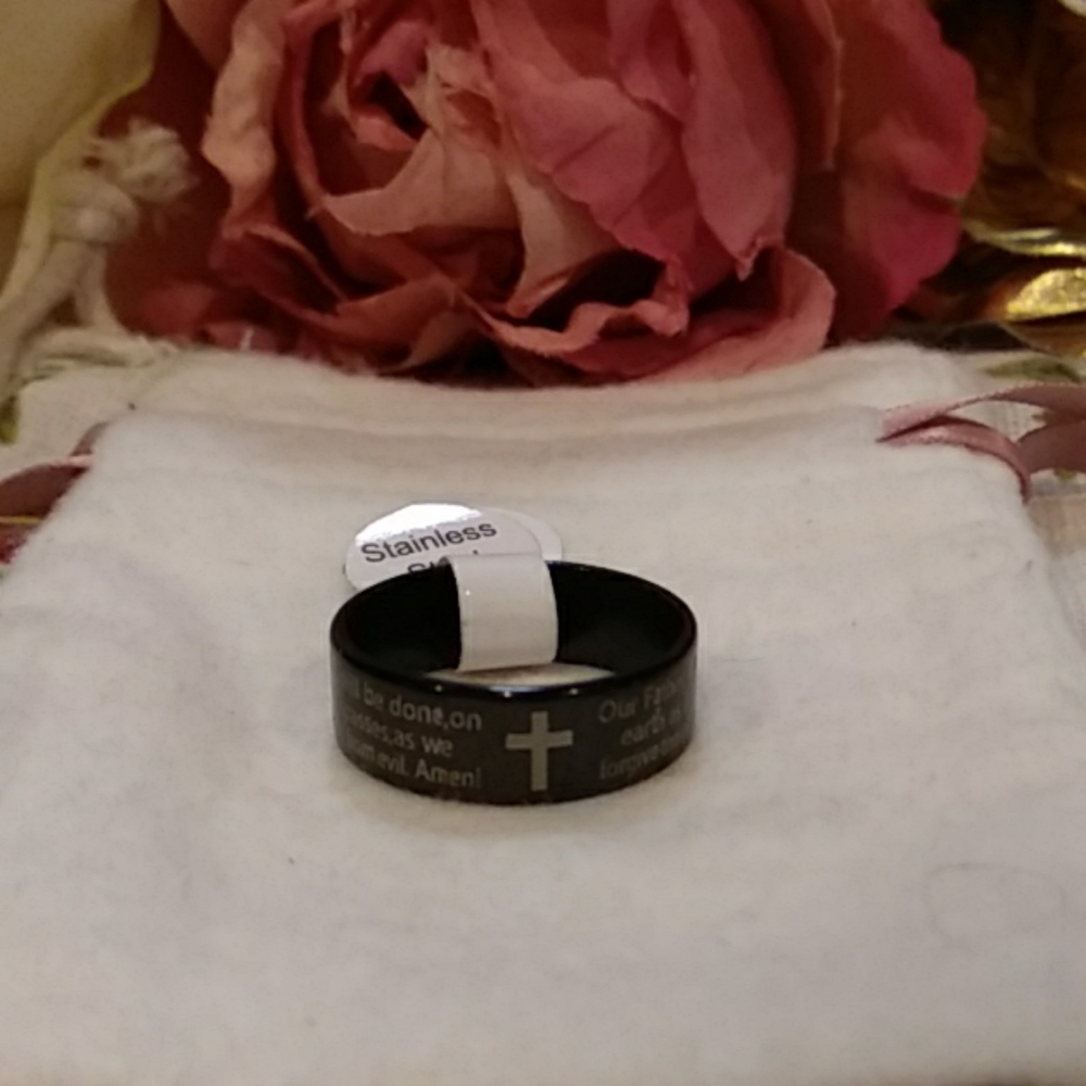 Stainless Steel "Our Father Who Art In Heaven" 💍